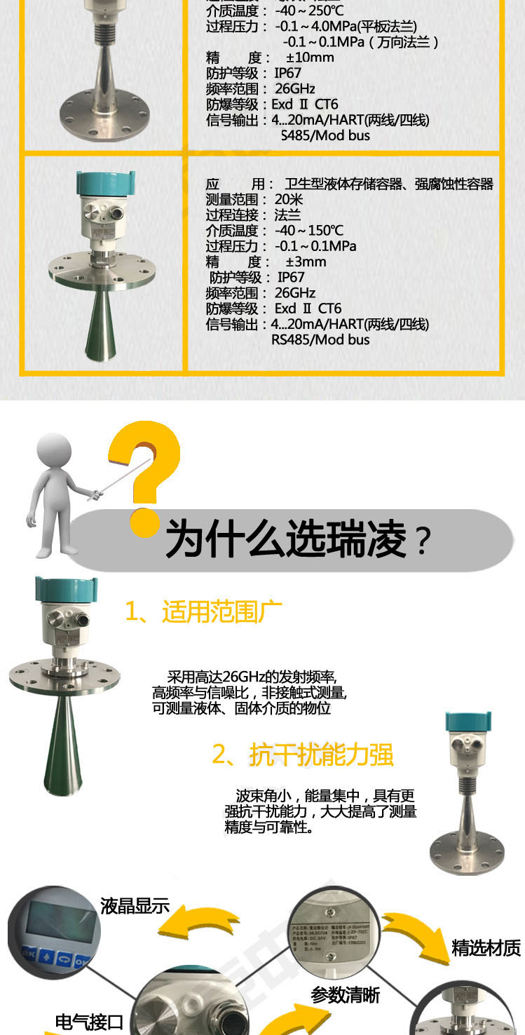 防腐雷達液位計產品選型